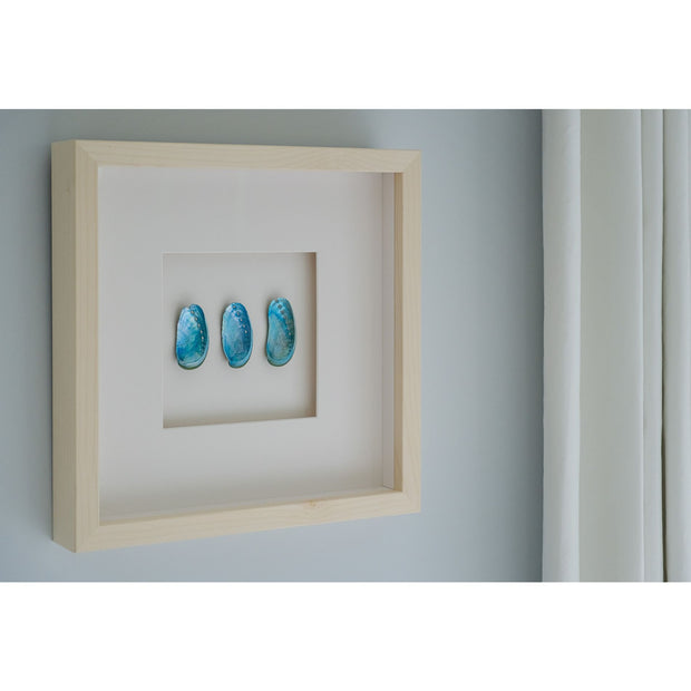 Mini Jade Abalone Shell Framed Art