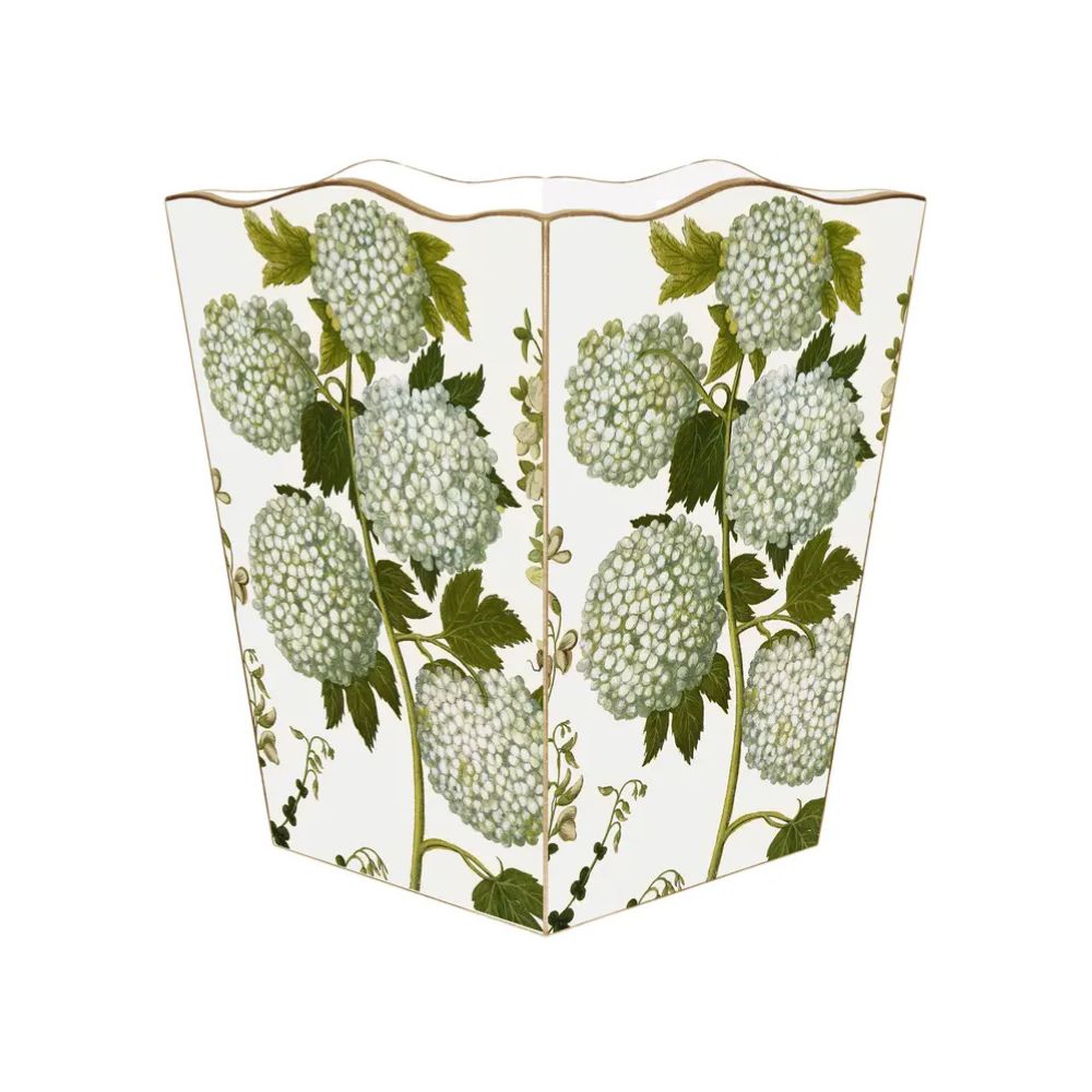 Snowball Hydrangea Waste Basket