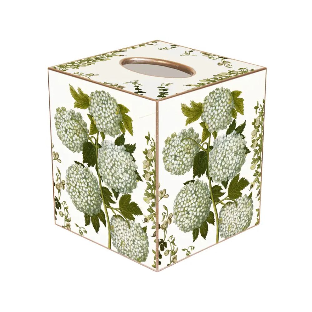 Snowball Hydrangea Tissue Box Cover