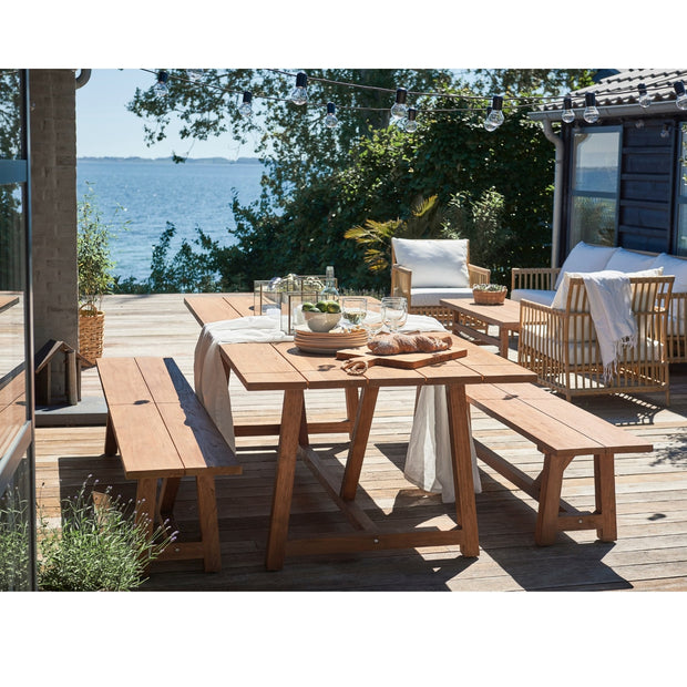Ojai Outdoor Rectangle Teak Dining Table