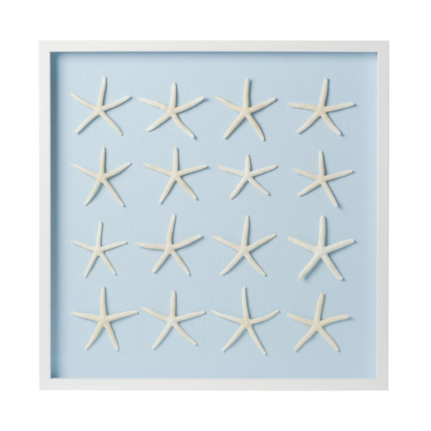 Starfish Framed Art - Light Blue
