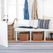 Boat Stripe Indoor Outdoor Rug - Denim