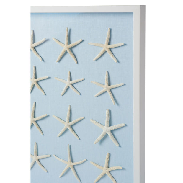 Starfish Framed Art - Light Blue