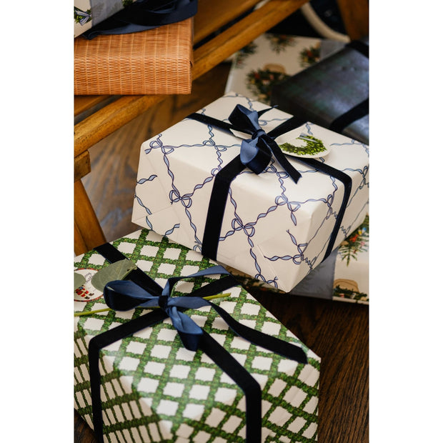 Boxwood Lattice Gift Wrap Roll