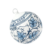 Blue Chinoiserie Glass Ornament - Set of 3