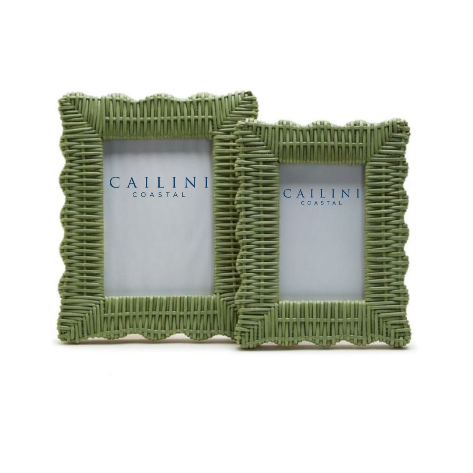 Isle Scallop Photo Frame - Green