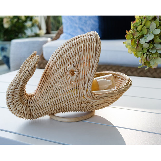 Woven Whale Storage Baskets - Natural