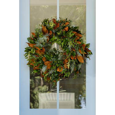 Limited Edition Coastal Magnolia Live Wreath