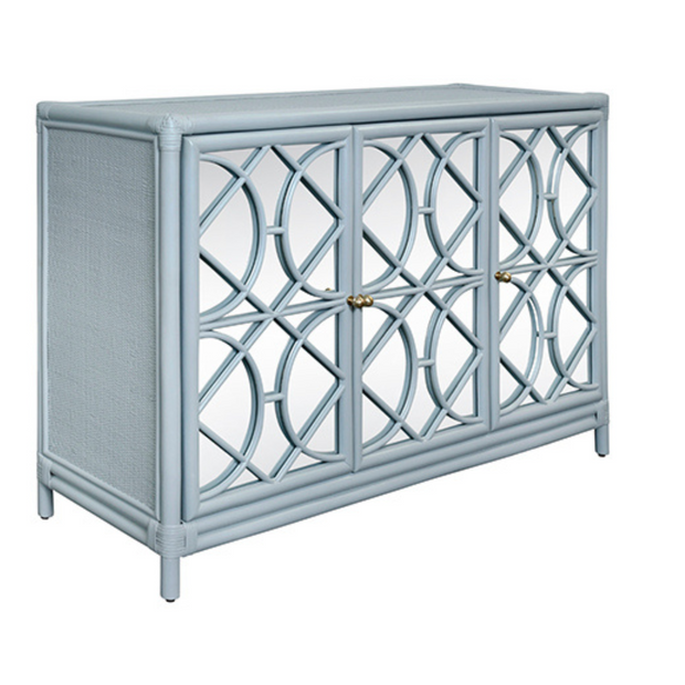 Cape May Rattan Buffet - Blue