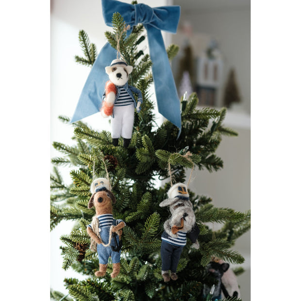 Sailors at Sea Plush Ornament - Set of 3