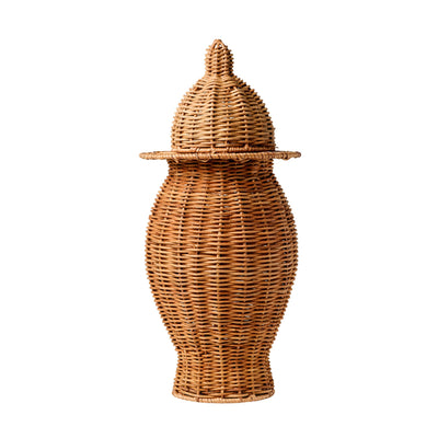 Rattan Temple Jar