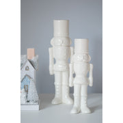 Winter White Porcelain Nutcracker - Set of 2