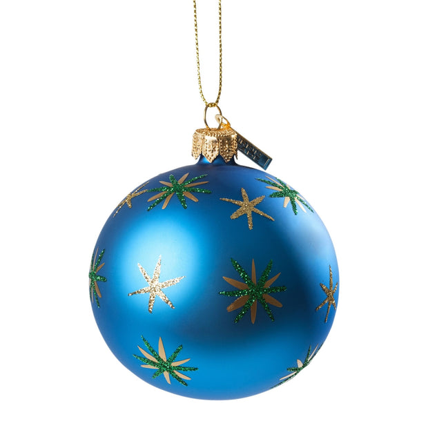 Christmas Star Glass Ornament