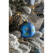 Christmas Star Glass Ornament