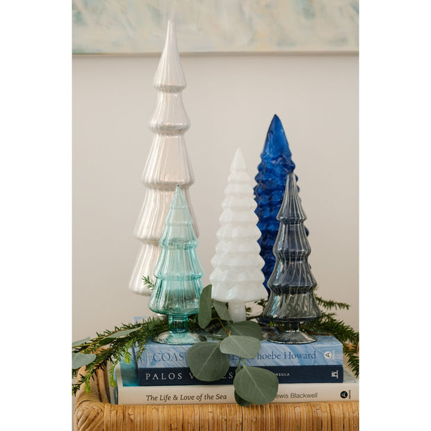 Cailíní Coastal Blue Glass Tree Grove - Set of 5