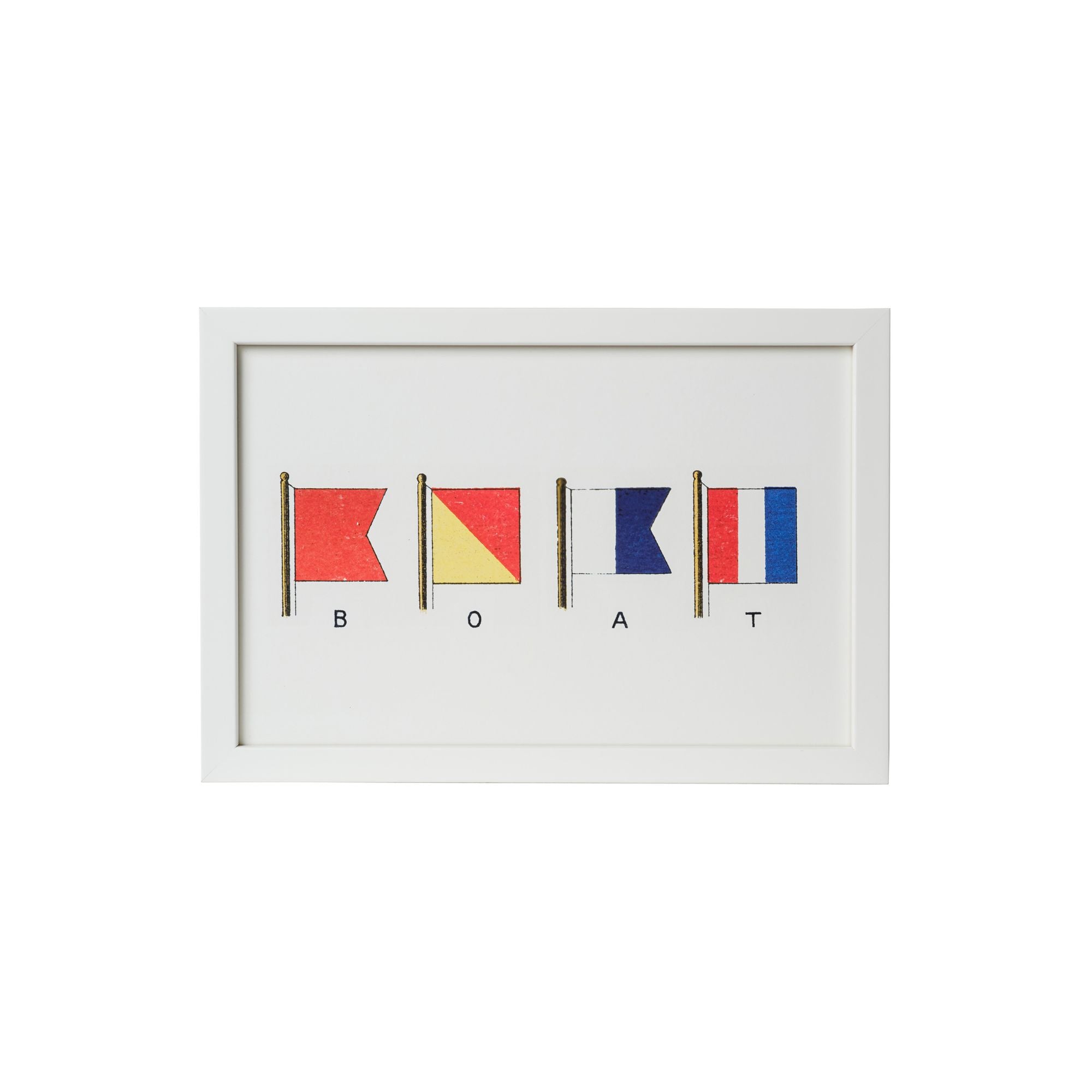 Signal Code Framed Art - BOAT