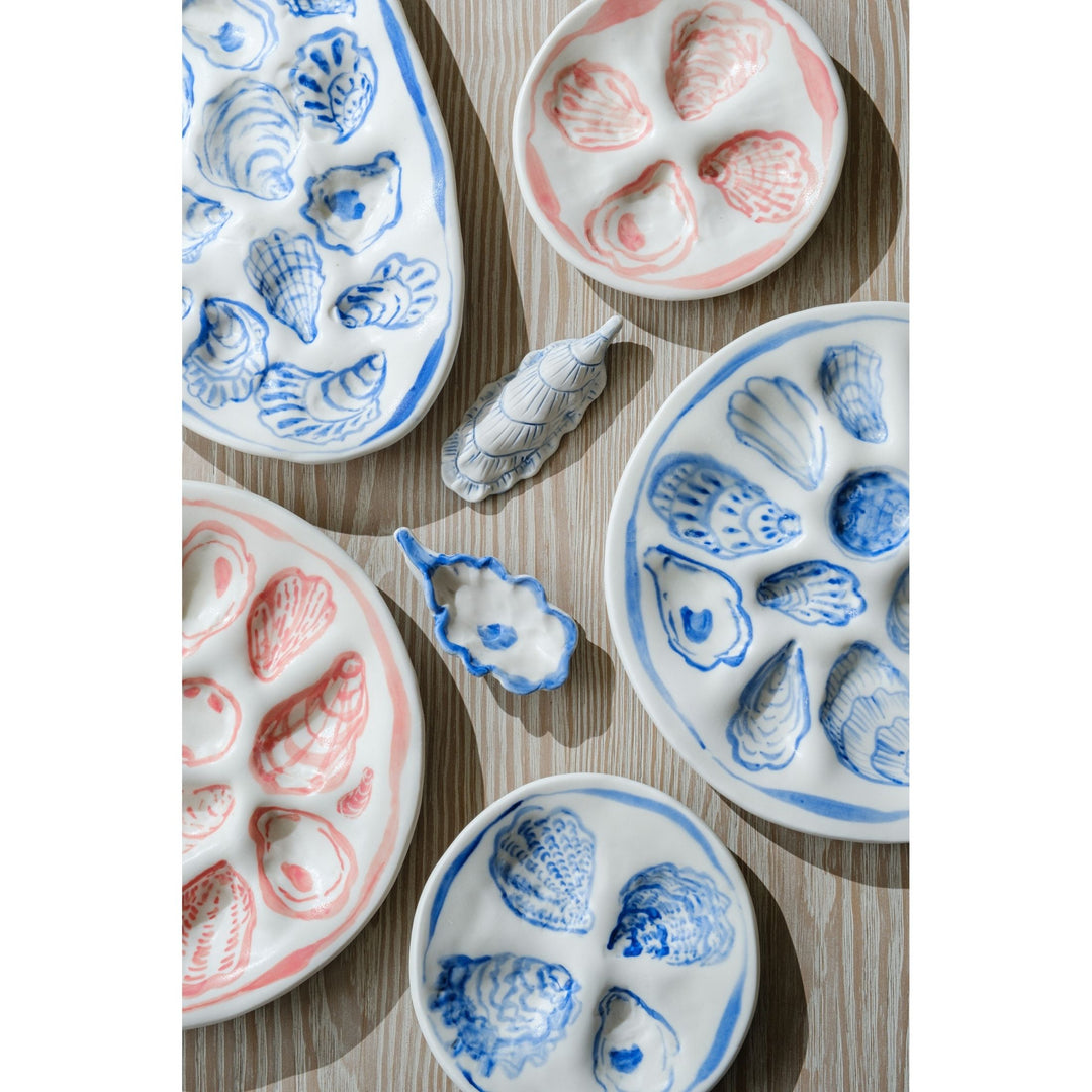 Coral Dozen Oyster Plate – Cailini Coastal