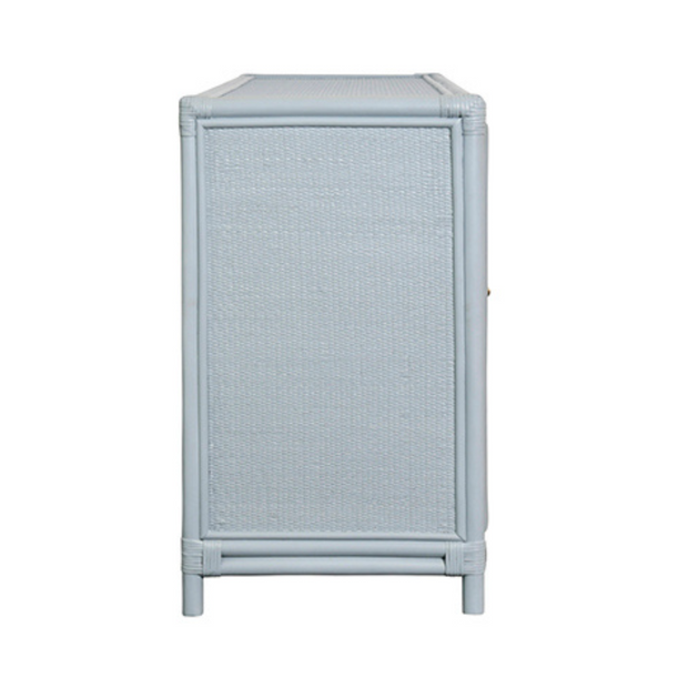 Cape May Rattan Buffet - Blue