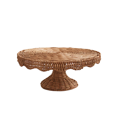 Rattan Scallop Cake Stand