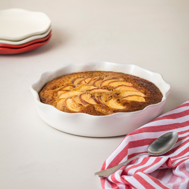 Ruffle Round Pie Dish