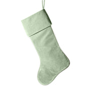 Cailíní Coastal Velvet Christmas Stocking - Seafoam