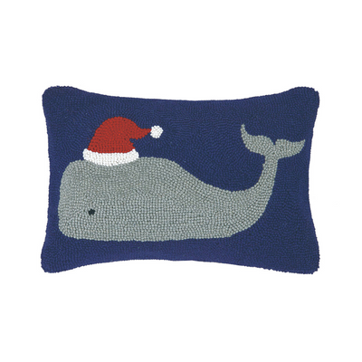 Christmas Whale Hook Pillow