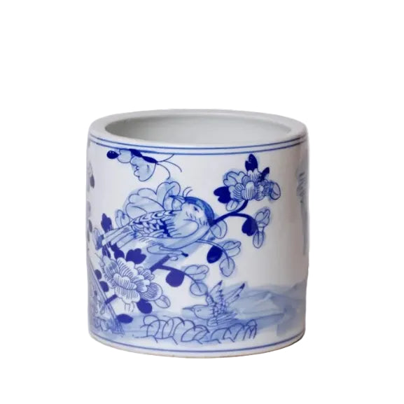 Sparrow in Bloom Cachepot