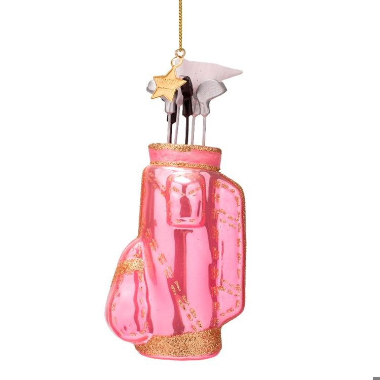 Pink Golf Bag Ornament
