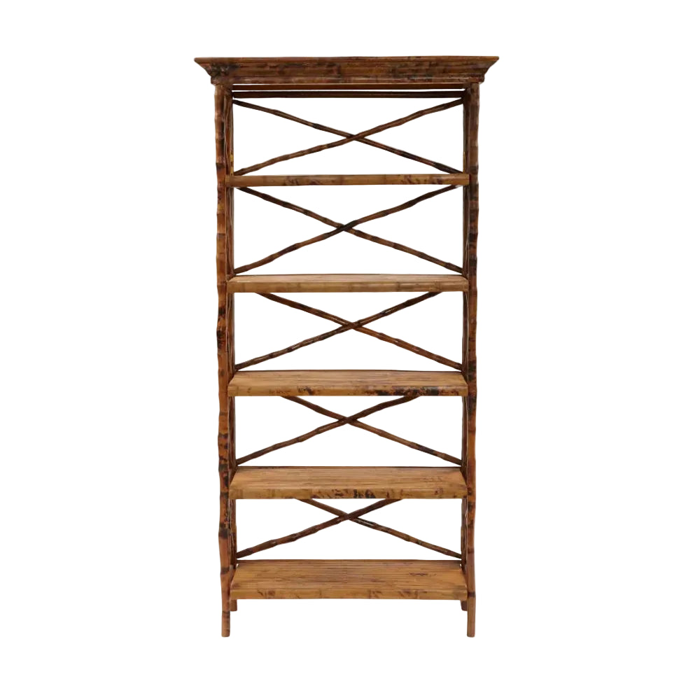 Tortoise Rattan Etagere