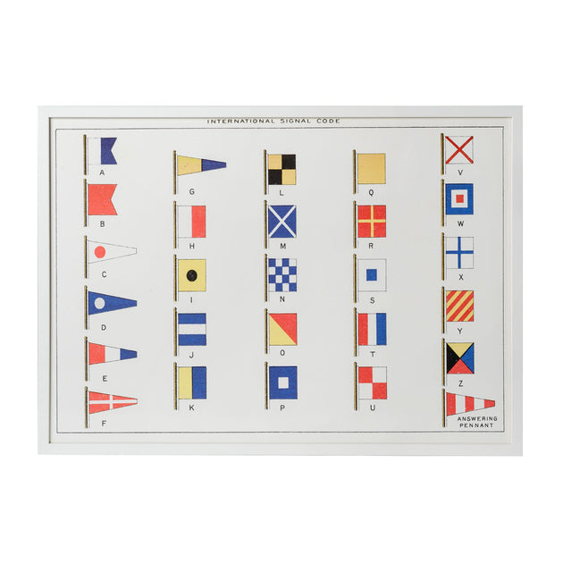 International Signal Code Framed Art – Cailini Coastal