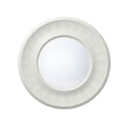 Catalina Faux Shagreen Mirror - White
