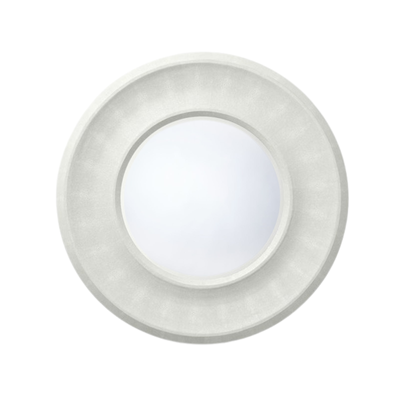 Catalina Faux Shagreen Mirror - White