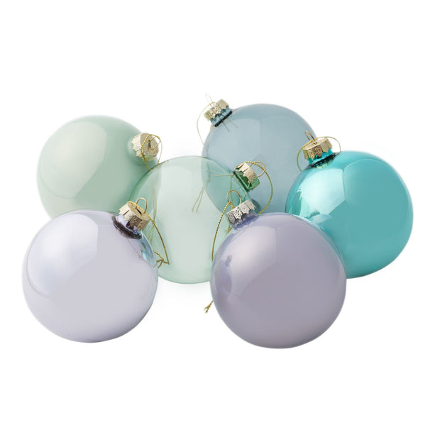 Sea Glass Ornament - Set of 6