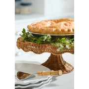 Rattan Scallop Cake Stand