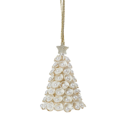 Pearl Clamrose Shell Tree Ornament