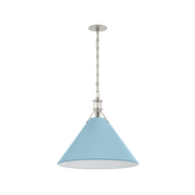 Painted No.2 Pendant - Light Blue