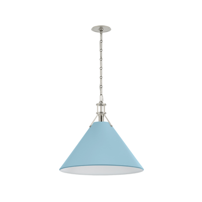 Painted No.2 Pendant - Light Blue