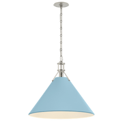 Painted No.2 Pendant - Light Blue