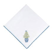 Chinoiserie Christmas Tree & Wreath Napkin - Set of 4