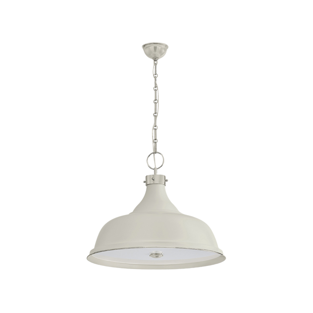 Painted No.1 Pendant - Ivory