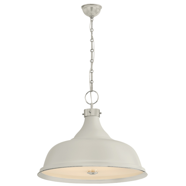 Painted No.1 Pendant - Ivory