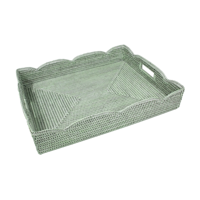 St Tropez Scallop Tray - Green