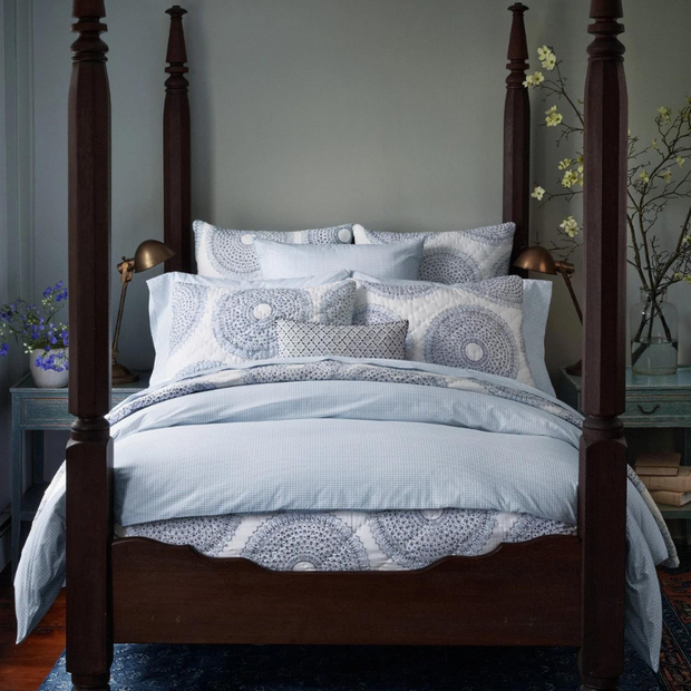 Cinde Light indigo Duvet by John Robshaw