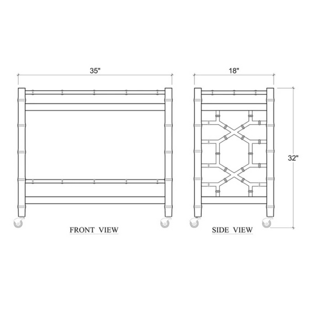 Saline Bar Cart