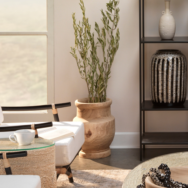 Laguna Wooden Decorative Vase