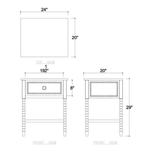 Deauville Nightstand