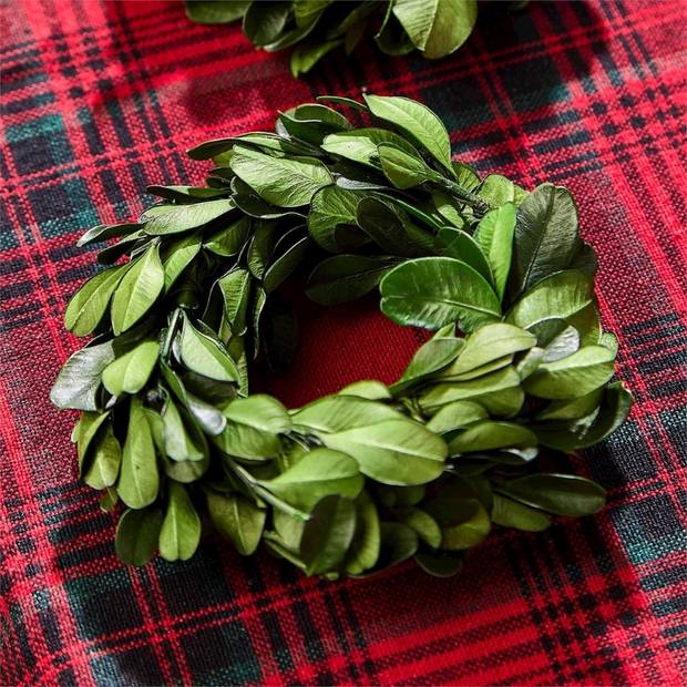 Preserved Boxwood Napkin Rings - Set of 4