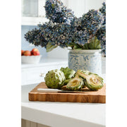 Antiqued Blue Pee Gee Hydrangea Faux Stem