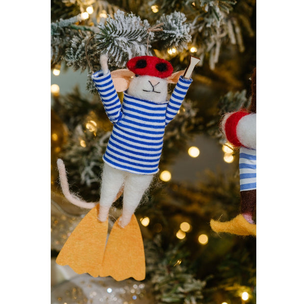 The Swimmers Plush Ornament - Set of 2