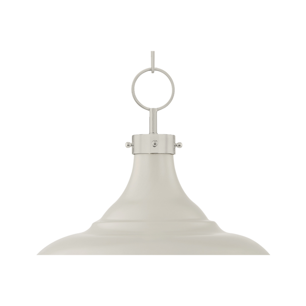 Painted No.1 Pendant - Ivory